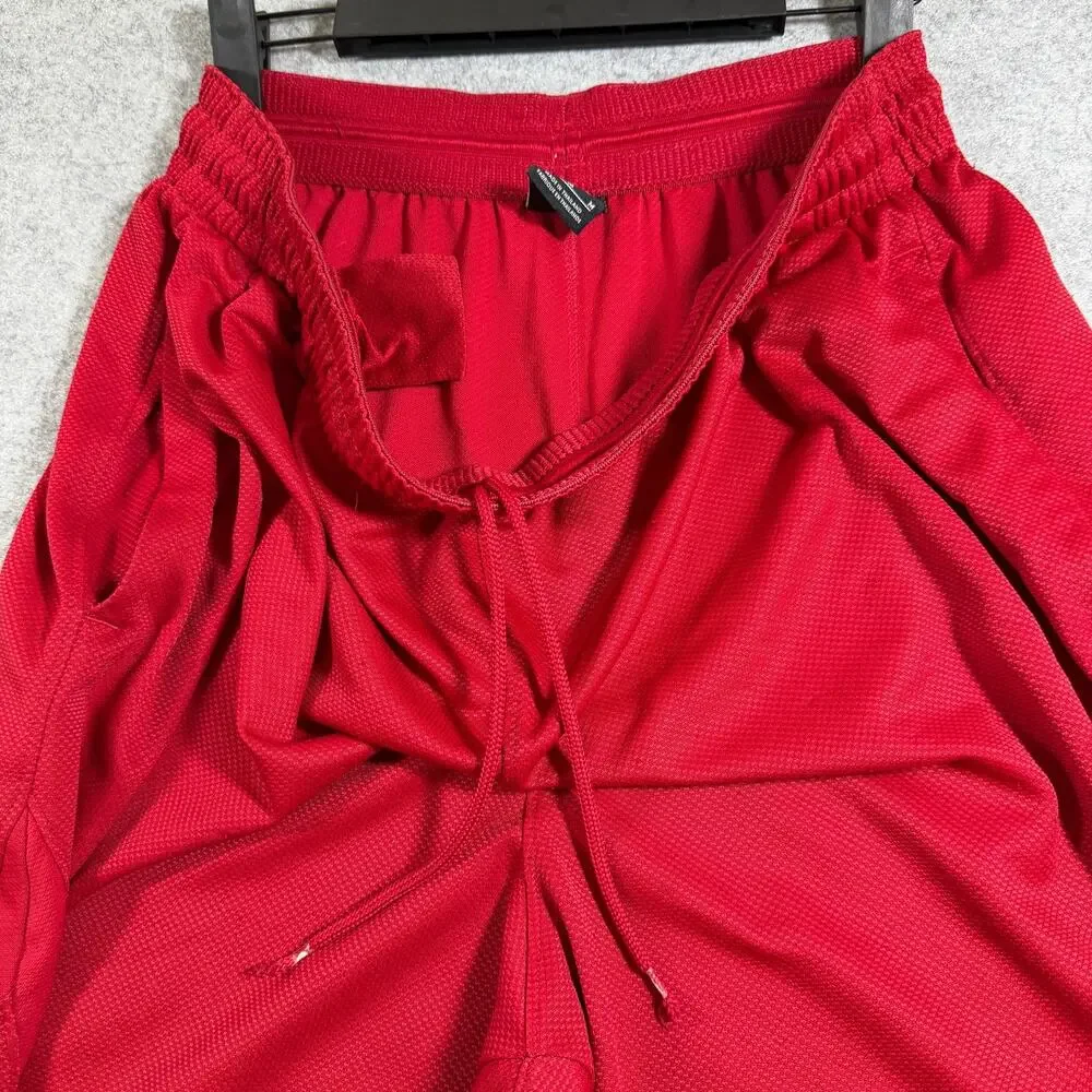 Air Jordan Basketball Shorts Mens M Red Jumpman Logo Drawstring Athletic Pockets